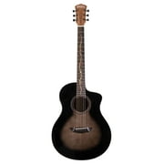 Washburn Bella Tono 6 String Acoustic-Electric Guitar, Right, Gloss Charcoal Burst (BTS9VCECH-D)