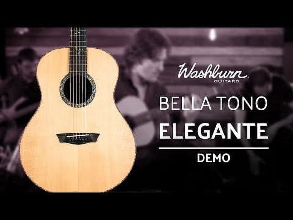 Washburn Bella Tono Elegante S24S Studio Acoustic Guitar Gloss Natural