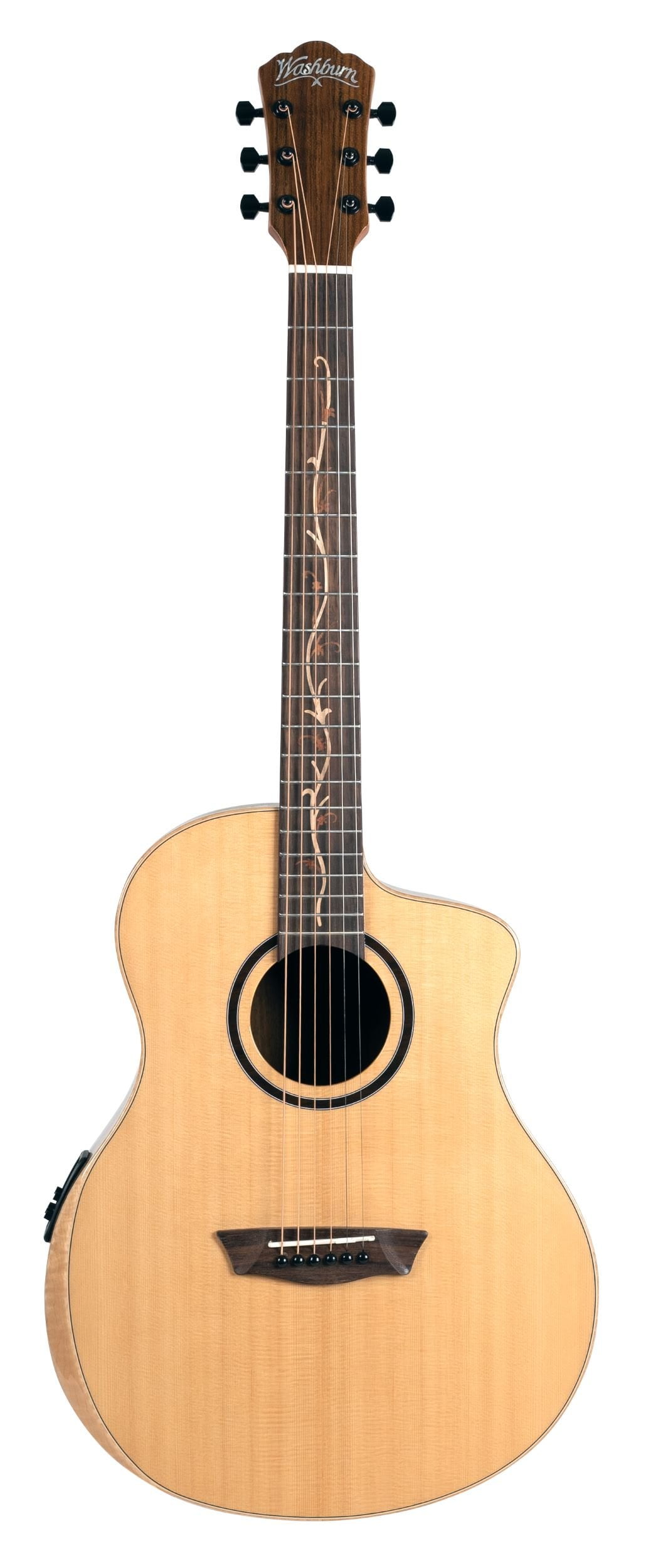 Washburn Bella Tono Suprema SC40SCE Acoustic-Electric Guitar - Natural Gloss