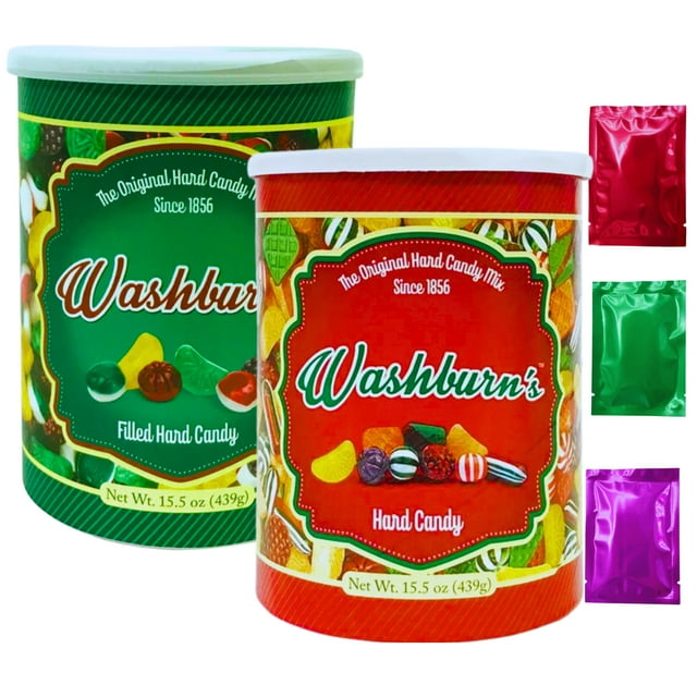 Washburn Christmas Candies Bundle, (1) Old Fashioned Hard Candy (1