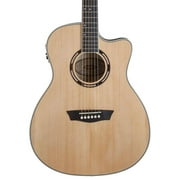 Washburn Apprentice 5 Series AG40CEK Grand Auditorium Cutaway Acoustic Guitar, Rosewood Fretboard, Natural