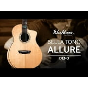 Washburn Guitars Bella Tono Allure SC56S Mahogany 25.5 in Studio Acoustic-Electric Guitar, Multicolor
