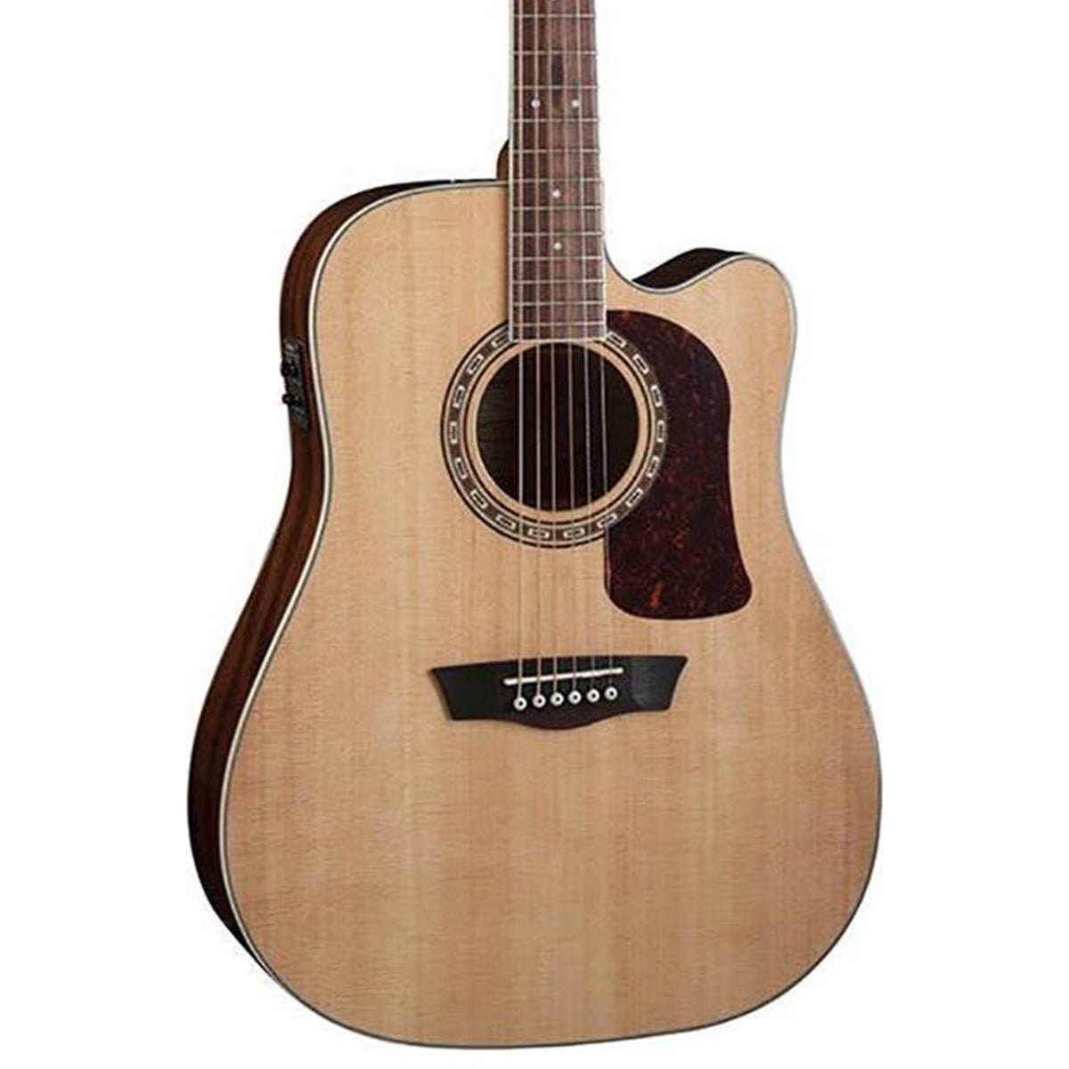 Washburn HD10SCE-O-U Heritage Dreadnought Acoustic-Electric Guitar, Mahogany