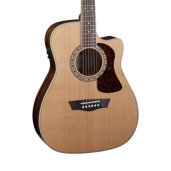 Washburn HF11SCE-O-U Heritage Cutaway Folk Style Acoustic Guitar, Solid Cedar & Mahogany