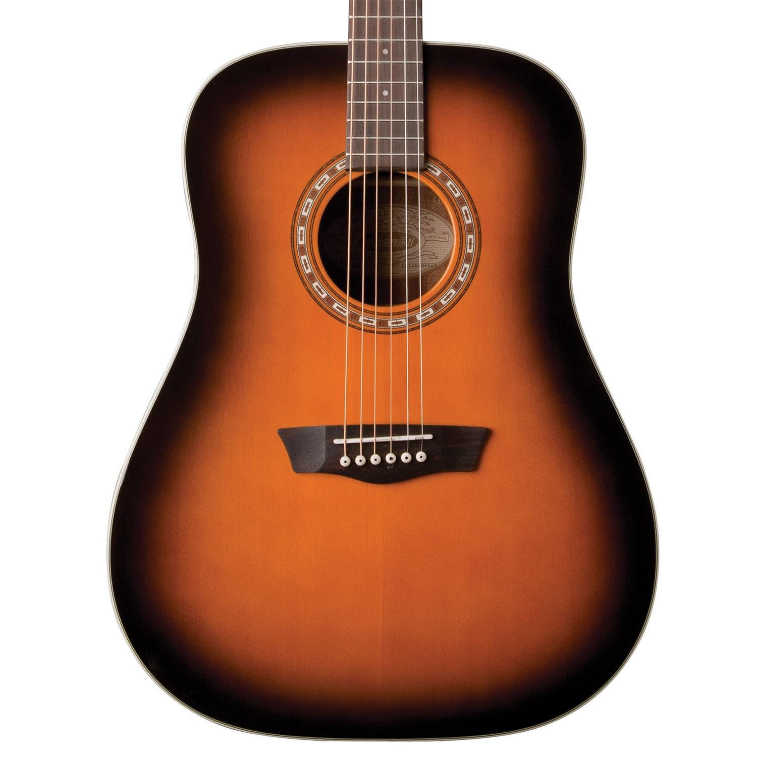 Washburn 6 String Acoustic Guitar, Right (WD7SATB-A)