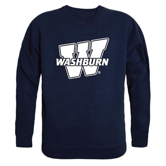Washburn Ichabods NCAA College Crewneck Sweatshirt - Navy, Medium