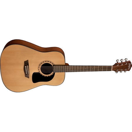 Washburn Model AD5K Acoustic Guitar Gloss Natural Finish w/ Hardshell Case - BLEM