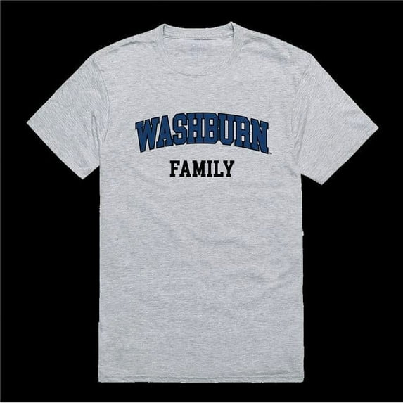 Washburn University Ichabods Family T-Shirt, Heather Grey - Medium