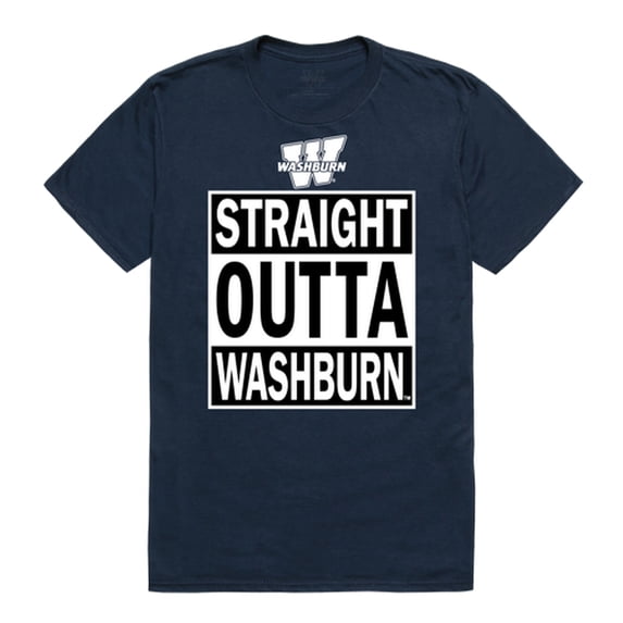 Washburn University Ichabods Straight Outta Tee T-Shirt - Navy, XX-Large