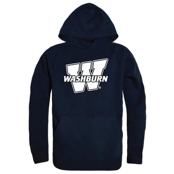 Washburn University Men Freshman Pullover Hoodie, Navy - Extra Large