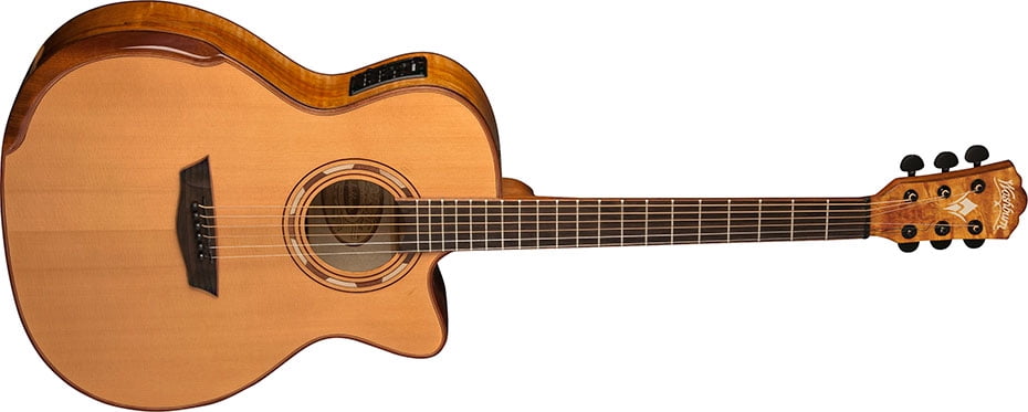 Washburn WCG66SCE 6-String Grand Auditorium Cutaway Acoustic Guitar - Natural