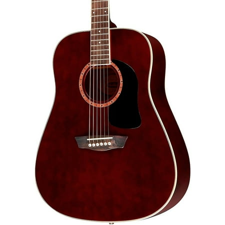 Washburn WD100DLTWRK-U Dreadnought Wine Red Acoustic Guitar with Gigbag