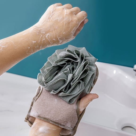 Washcloth for Shower, Bath Scrub Mitt for Body Scrubber, Textured Towel for Home Spa