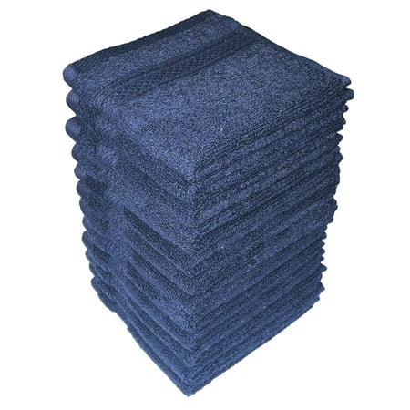 Washcloths, 12 Pack, 100% Ring Spun Cotton Wash Cloths for Body and Face, Design to exfoliate Your Hands, Extra Soft and Absorbent Machine Washable Size: 12 x 12 Inch.