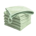 thumbnail image 1 of Washcloths 6 Pack, Super Soft Microfiber Face Towel, Reusable Washable Makeup Remover Cloth, 11.8x11.8 inch, Light Green Facial Cleaning Cloth, 1 of 8
