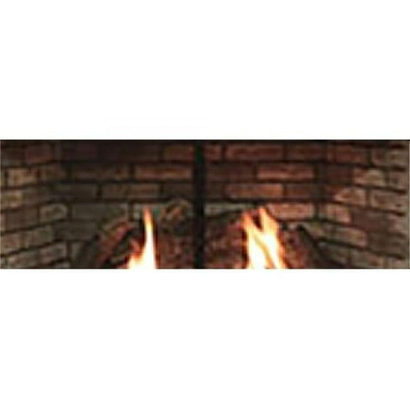 Washed Brick Firebrick Liner Fireplace, White & Gray