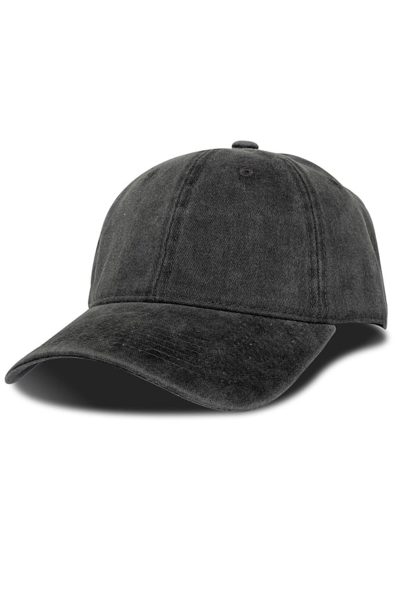 Washed Cotton Baseball Cap Classic Adjustable Dad Hat Casual Everyday Cap