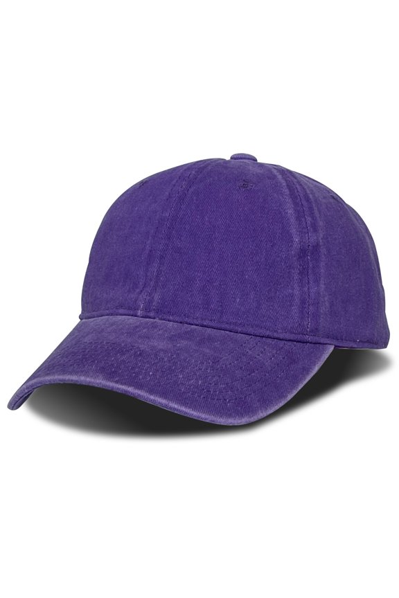 Washed Cotton Baseball Cap Classic Adjustable Dad Hat Casual Everyday Cap