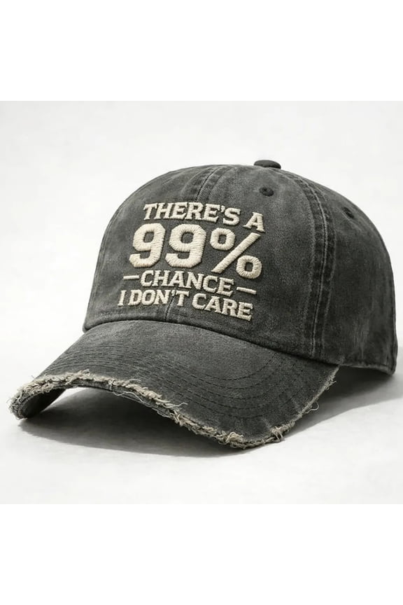 Washed Cotton Baseball Cap Distressed Denim Hat, Vintage Soft Top Adjustable Cap for Men Women