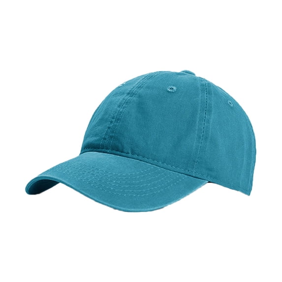 Washed Cotton Baseball Cap Unisex Classic Denim Soft Top Hat Adjustable 22-23.6 inches