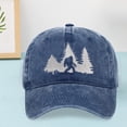 thumbnail image 1 of Washed Cotton Baseball Cap with Forest Embroidery, Adjustable Outdoor Dad Hat for Hiking and Casual Wear, 1 of 4