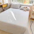 thumbnail image 1 of Washed Cotton Bed Sheet Set Queen Size Soft No Pilling Comfortable Breathable Bedding 160x230cm, 1 of 6