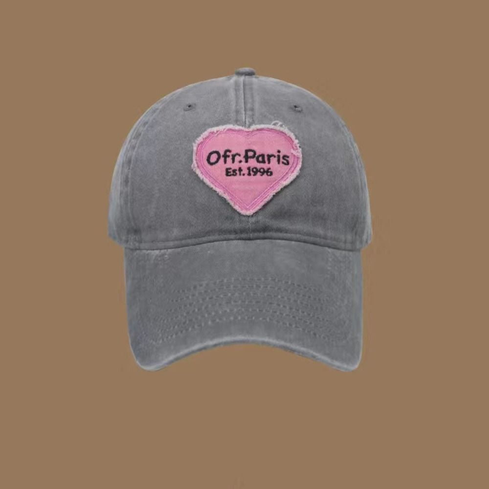 Washed Cotton Big Brim Y2K Style Couple Sun Hats Women Baseball