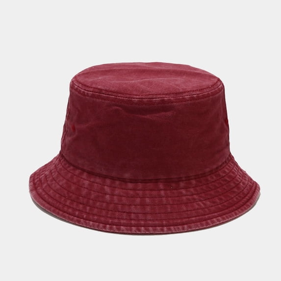 HuangHuanChen Bucket Hats for Women Unisex Washed Cotton Retro Bucket Hat Fashionable Sun Visor Cap for Men & Women Outdoor Sun Hat for Women