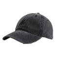 thumbnail image 1 of Washed Cotton Low Profile Dad Hat 6 Panel Soft Baseball Cap, Brass Buckle Adjustable One Size Fits Most, Vintage Cap for Men Women, 1 of 2