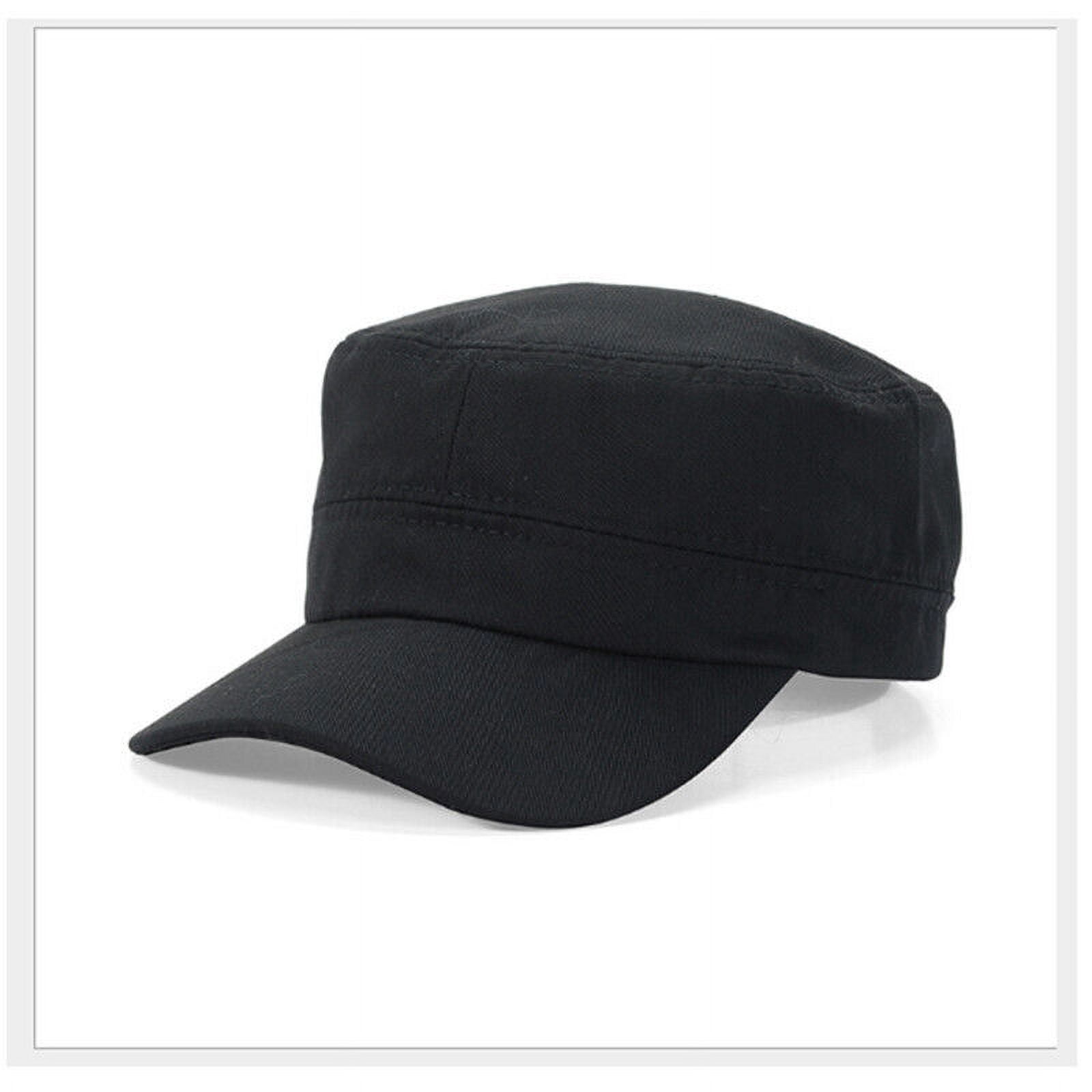 Vintage Cotton Army Cadet Cap - Unisex Adjustable Military Style Hat For Men & Women