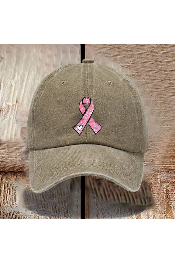 Washed Cotton Printed Hat To Make Old Retro Baseball Cap Soft Top Love Hat, Yellow A, Size A