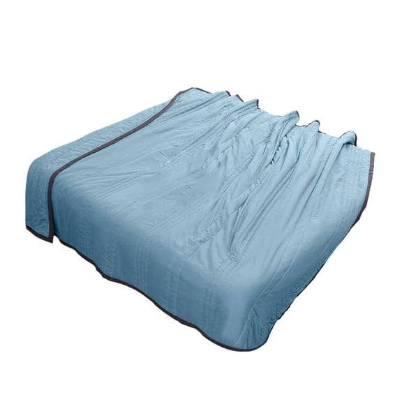 Washed Cotton Summer Cool Quilt, Breathable All-Season Conditioning Blanket with Fade-Resistant Solid Colors, Machine Washable Lightweight Bedding for Hot Sleepers
