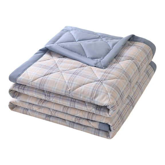 Washed Cotton Summer Quilt 39x59in,Lightweight Bed Sofa Throw for Home Living Room Travel Easy Care Machine Washable
