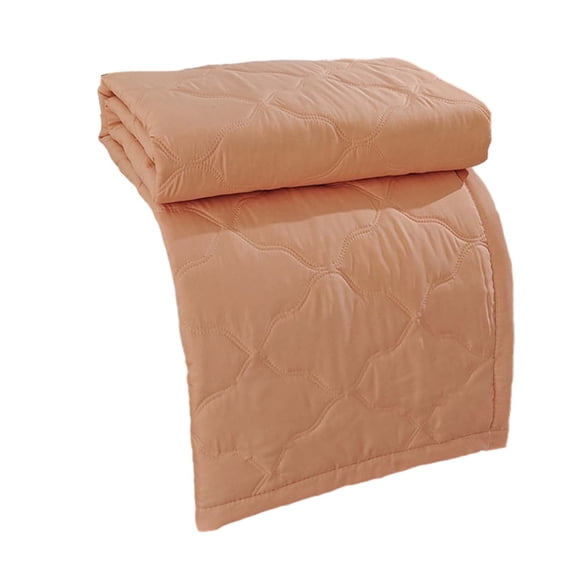 Washed Cotton Summer Quilt Breathable Lightweight Blanket Orange 150x200cm 1 Count