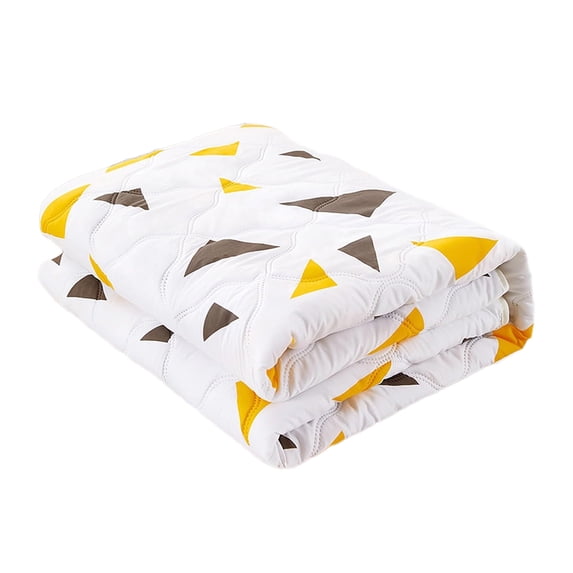 Washed Cotton Summer Quilt – Soft & Breathable Floral Print Comforter for AC Room, Machine Washable & Fade-Resistant 39x59in
