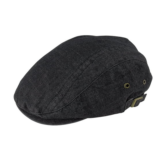 Washed Denim Ivy Cap - Denim Black