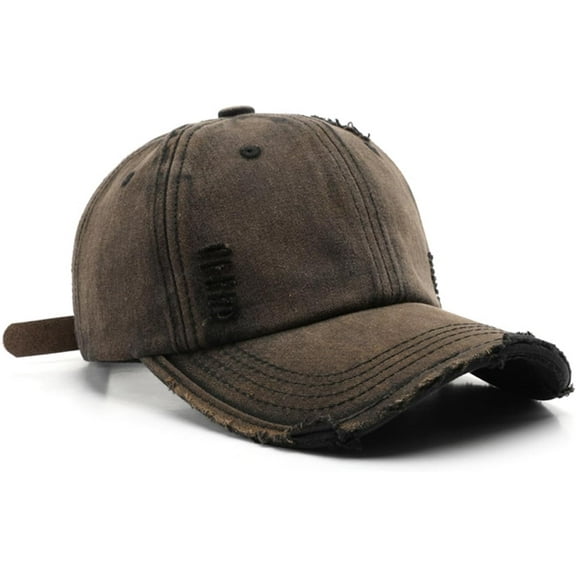 Washed Distressed Vintage Baseball Cap Unconstructed Cotton Dad Hat Trendy Trucker Hat for Womens Mens Headwear
