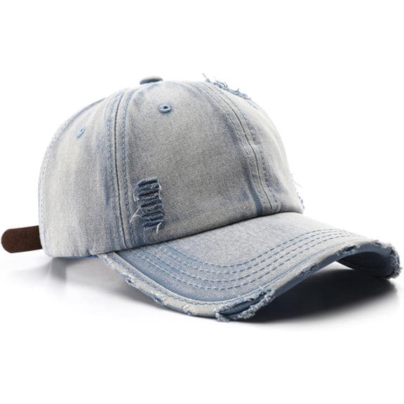 Washed Distressed Vintage Baseball Cap Unconstructed Cotton Dad Hat Trendy Trucker Hat for Womens Mens Headwear