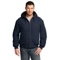 thumbnail image 1 of Washed Duck Cloth Insulated Hooded Work Jacket, 1 of 2