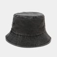 thumbnail image 1 of Washed Fishing Hat for Women Men Solid Color Retro Fisherman's Hat Trendy Outdoor Sun Protection Hat Basin Hat Simple Sunshade Hat Casual Fishing Hat Sports Hat 1PC 2026 Sales Under $1, 1 of 3