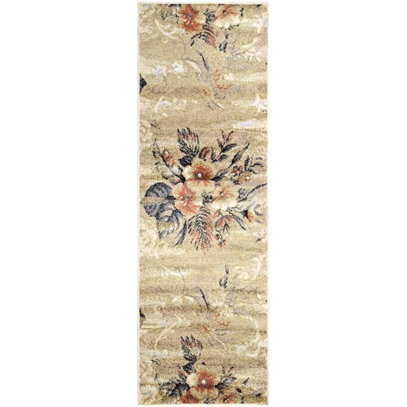 Washed Floral Area Rug Collection