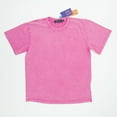 thumbnail image 1 of Washed HEAVYWEIGHT 225gsm Oversized Boxy Tees HIGH LEVEL HL brand Blank T-shirt stonewashed Casual Classic (Pink, M), 1 of 40