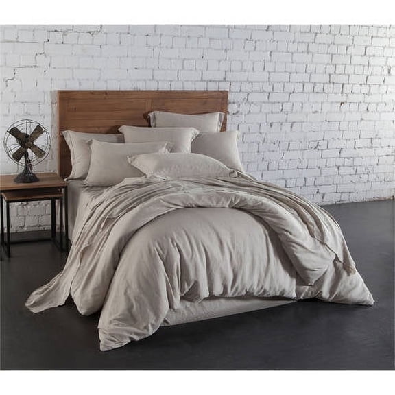 Washed Linen Cotton Blend Pillow Cases, 2-Pack