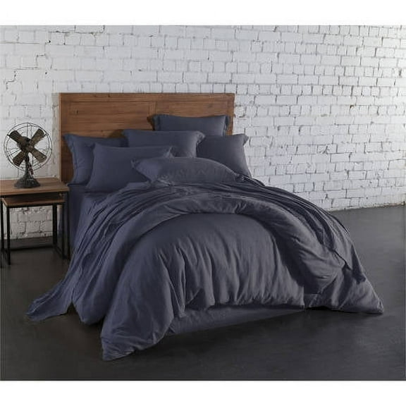 Washed Linen Cotton Blend Pillow Cases, 2-Pack