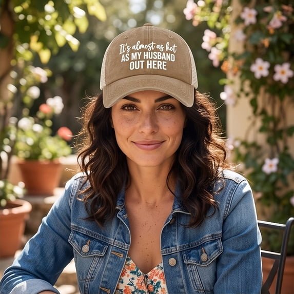 Washed Mesh Trucker Hat Adjustable Funny Slogan Baseball Cap For Women Outdoor Travel