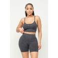 thumbnail image 1 of Washed Seamless Basic Tank Top And Shorts Set, 1 of 5