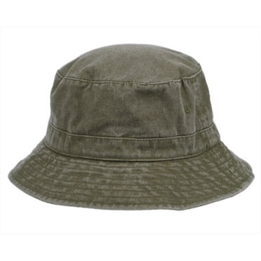Washed Short Brim Cotton Bucket Sun Hat