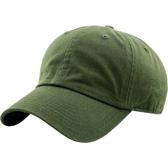 Washed Solid Cotton Dad Hat Adjustable Baseball Cap Polo Style