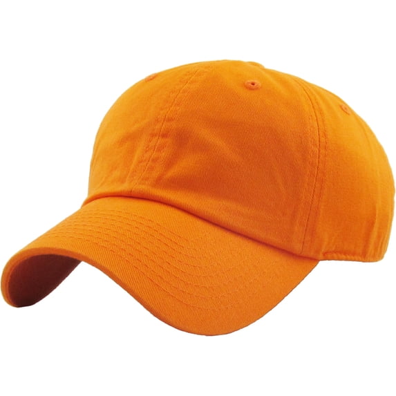 Washed Solid Cotton Dad Hat Adjustable Baseball Cap Polo Style