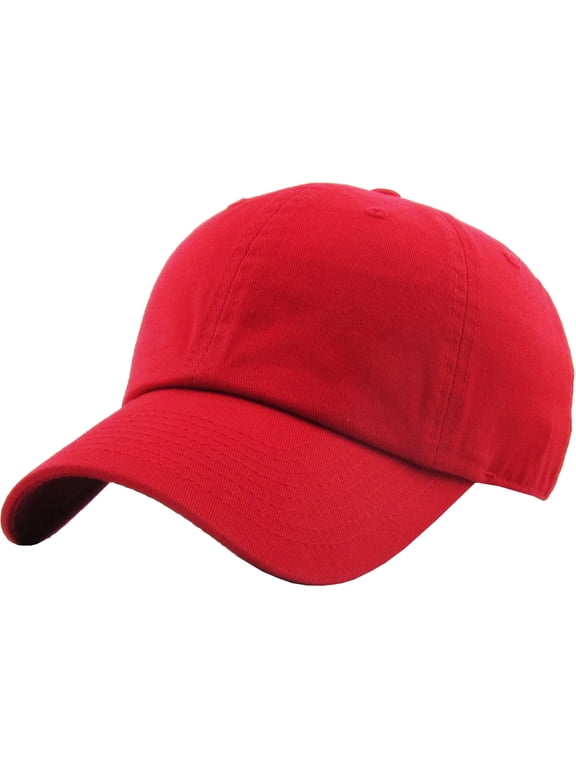 Washed Solid Cotton Dad Hat Adjustable Baseball Cap Polo Style